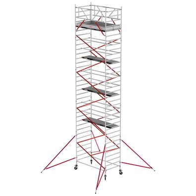 Altrex Fahrgeruest RS Tower 52 Aluminium mit Holz-Plattform 12,20m AH 1,35x1,85m