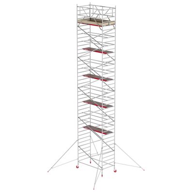 Altrex Fahrgeruest RS Tower 42 Aluminium mit Holz-Plattform 11,20m AH 1,35x1,85m