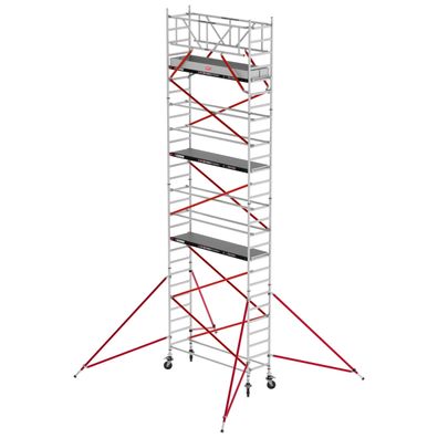 Altrex Fahrgeruest RS Tower 51 Aluminium mit Holz-Plattform 9,20m AH schmal 0,75x2,4