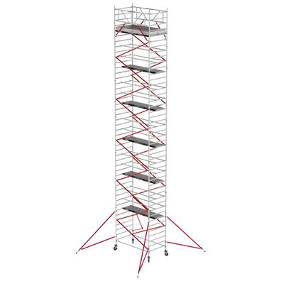 Altrex Fahrgeruest RS Tower 52 Aluminium mit Holz-Plattform 14,20m AH 1,35x1,85m