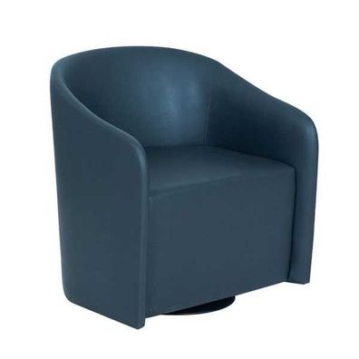 Blauer Sessel Designer Einsitzer Textilsessel Moderner Relaxsessel Neu