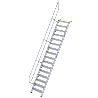 MUNK Treppe 60EUR inkl. einen Handlauf, 800mm Stufenbreite, 16 Stufen