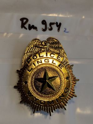 Polizei Brustabzeichen USA Lingle Wyoming Police Göde Replik (rm954)