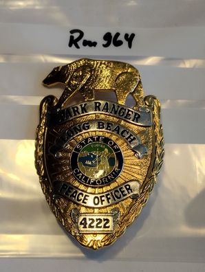 Polizei Brustabzeichen USA Long Beach Park Ranger Göde Replik (rm964)