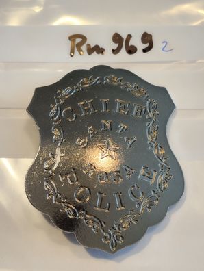 Polizei Brustabzeichen USA Santa Rosa Chief Göde Replik (rm969)
