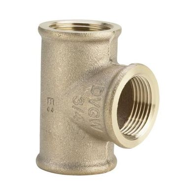 Viega T-Stück 3130 in Rp1/2 x Rp3/8 x Rp1/2 Rotguss