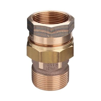 Viega Rohrverschraubung 3331 flachdichtend in R3/4 x Rp3/4 Rotguss