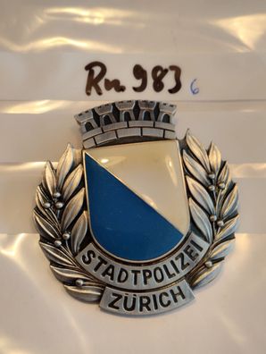 Polizei Abzeichen Schweiz Stadtpolizei Zürich Göde Replik (rm983)