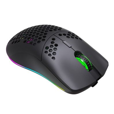 Kabellose Gaming-Maus, USB-Gaming-Maus mit Wabenschale, ergonomische optische Hy