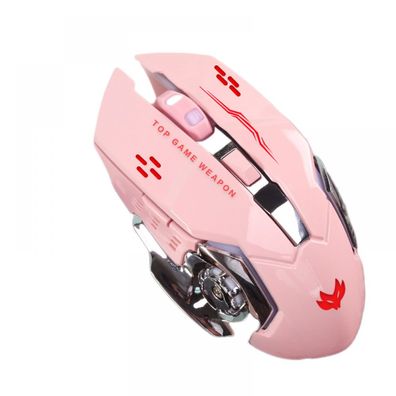 T2 2,4 GHz tragbare ergonomische kabellose wiederaufladbare RGB-Gaming-Maus, ger