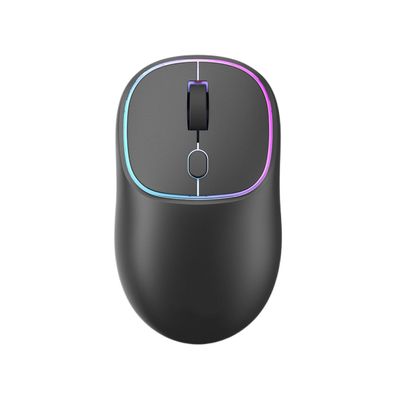 Drahtlose Bluetooth-Maus, 2,4 G RGB wiederaufladbare leise PC-Maus mit Typ-C-Emp