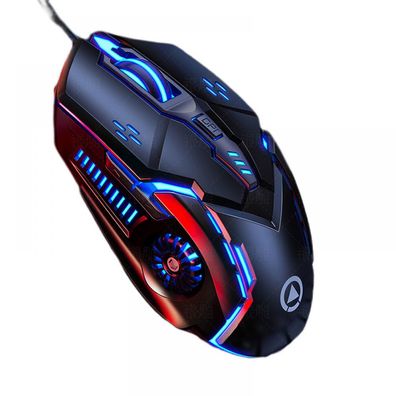 G5 Gaming-Maus, kabelgebunden, 7 Farben, atmende LED-Hintergrundbeleuchtung, 4 e