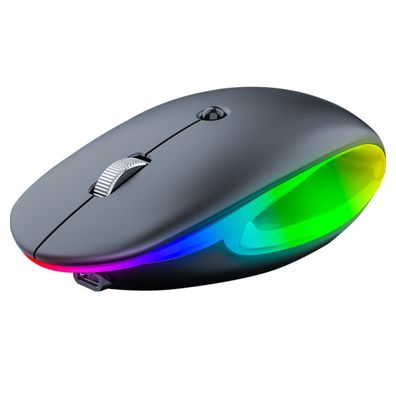 2,4 GHz kabellose Bluetooth-Maus, USB wiederaufladbar, RGB, einstellbare DPI, ka