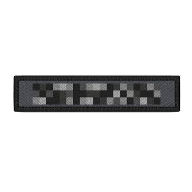 Namens-Streifen Patch Pixel Grau getarnt verpixelt Kamerad Plüsch #43468