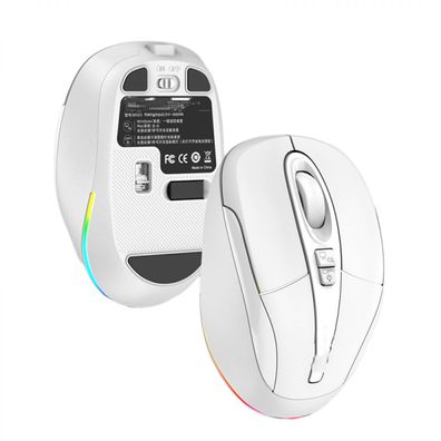 LED-Bluetooth-Maus, seenda 3-Mode Silent Wiederaufladbare kabellose Bluetooth-Ma