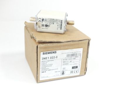 Siemens 3NE1022-0 Sicherungseinsatz VPE 3 Stück - ungberaucht!