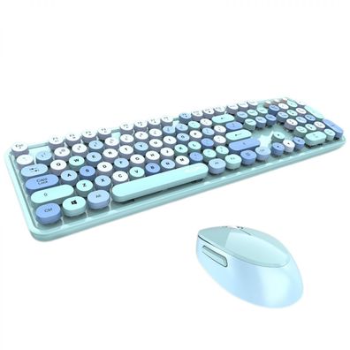 Kabellose Tastatur-Maus, Farbe Lippenstift, M?dchen-Punk-Tastatur, B¨¹ro, 2,4 G,