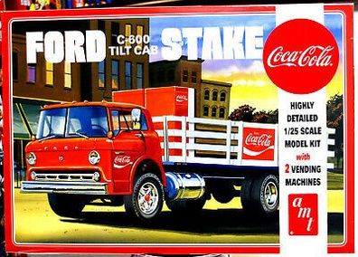 Ford C-600 Tilt Cab Stake Bed Truck Coca-Cola 1:25 AMT 1147 wieder 2019