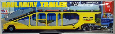 Haulaway Trailer ( Five Car Automobile Transporter ) 1:25 AMT 1193