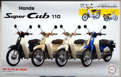 Fujimi 141879 Honda Super Cub gelb 1:12 Snap Kit