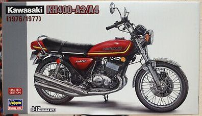 1976 / 77 Kawasaki KH 400 A3 / A4 1:12 Hasegawa 21720 neu 2020