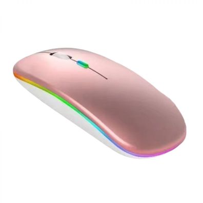 Kabellose Maus, LED Slim Dual Mode (Bluetooth 5.2 und 2,4 G Wireless), wiederauf