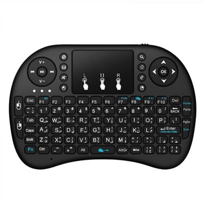 Mini-Tastatur i8 2,4 G Air Mouse, kabellose Tastatur mit Touchpad, wiederaufladb