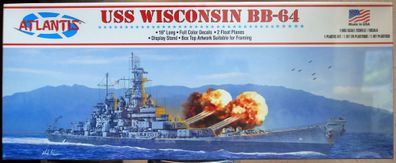 USS Wisconsin BB-64 Schlachtschiff Iowa Klasse 1:665 Atlantis 3006