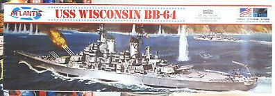 USS Wisconsin BB-64 Schlachtschiff Iowa Klasse 1:535 Atlantis 463