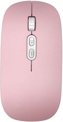 Kabellose Maus, 2,4 G/ Bluetooth 5.0 Dual-Modus, kabellose optische Maus, leise L