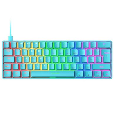 Mechanische Gaming-Tastatur ¨C mehrfarbige RGB-beleuchtete, kabelgebundene Gaming