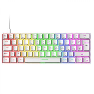 Mechanische Gaming-Tastatur ¨C mehrfarbige RGB-beleuchtete, kabelgebundene Gaming