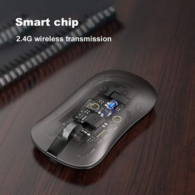 XM10 Wireless Silent Mouse, Bluetooth-kompatible Aluminium Slim Wireless Mouse,