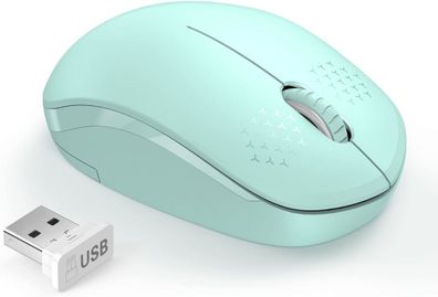 Kabellose Maus, rauschfreie 2,4-G-Maus mit USB-Empf?nger ¨C tragbare Computermaus