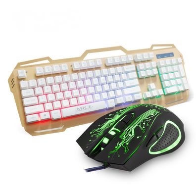 Kabelgebundene Hintergrundbeleuchtung Gaming-Tastaturbeleuchtung Maus-Set f¨¹r B¨¹