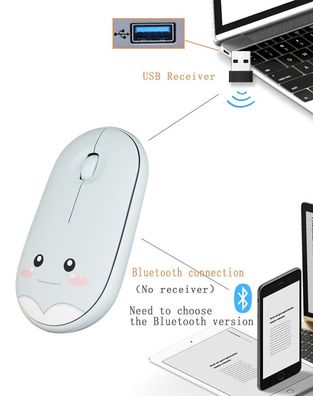 Bluetooth-Maus, wiederaufladbare kabellose Maus f¨¹r MacBook Pro, Bluetooth-Funkm