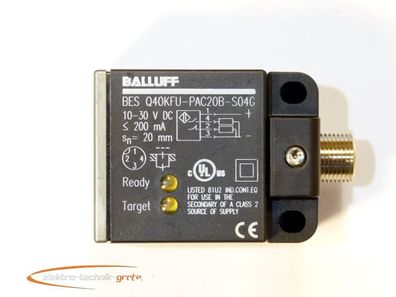 Balluff BES Q40KFU-PAC20B-S04G Induktiver Sensor ungebraucht!