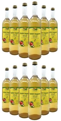 Bleichhof® Apfelsaft mit Ingwersaft - Direktsaft, vegan (12x 0,72l)