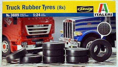 Italeri 3889 Truck Rubber Tyres Tires Set LKW Reifen 1:24
