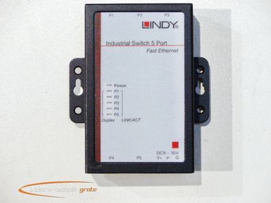 Lindy 25072 5-Port Industrial Ethernet Switch