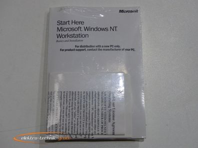 Microsoft Windows NT Workstation 4.0 1-2CPU Englisch - ungebraucht! -
