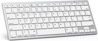 Ultraschlanke Bluetooth-Tastatur, kompatibel mit iPad 10.2 (8./7. Generation)/