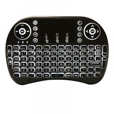 Mini-Tastatur i8 2,4 G Air Mouse, kabellose Tastatur mit Touchpad, wiederauflad