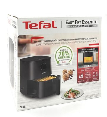 Tefal Easy Fry Essential Heißluftfritteuse EY1308 3,5L Heißluft Fritteuse Timer