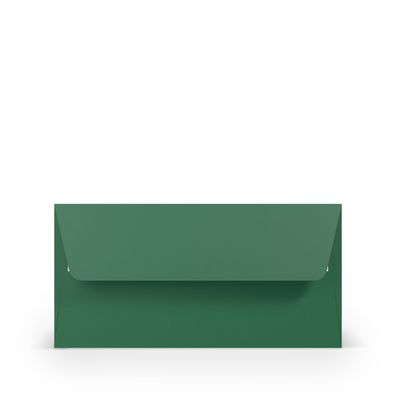 100 Briefumschläge Grün (Tannengrün) 110x220 mm (DIN Lang) mit Haftklebung