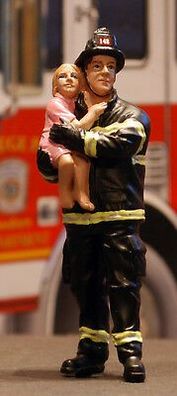 77510 American Diorama Saving Life Lebensretter Feuerwehr Polizei 1:24