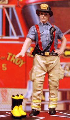 76419 American Diorama Firefighters Gettin Ready Feuerwehr Polizei 1:24