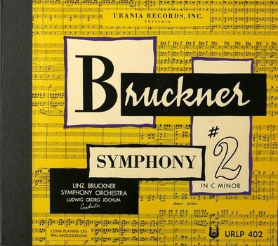 Urania Records (3) URLP 402 - Anton Bruckner, Reichs-Bruckner-Orchester, Georg L