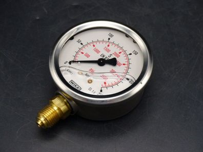 WIKA Glyzerin-Manometer 0 - 250 bar Ø 68 mm > ungebraucht! <
