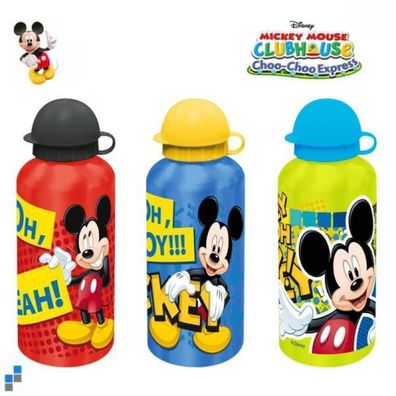 Aluminiumflaschen von Mickey Maus --- 3 Farben --- NEU